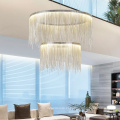 moderno designer prata metal hotel loja restaurante lustre contemporâneo luzes pendentes